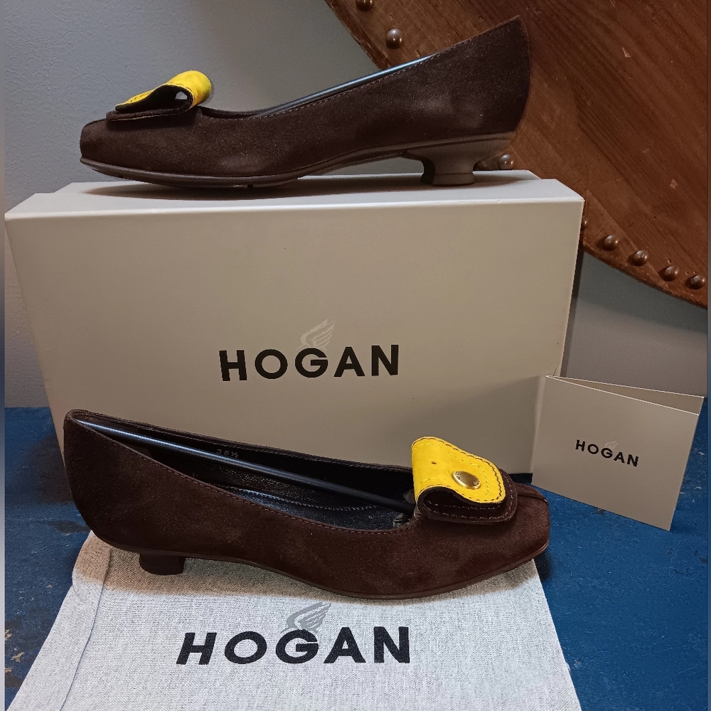 Hogan suede shoes
